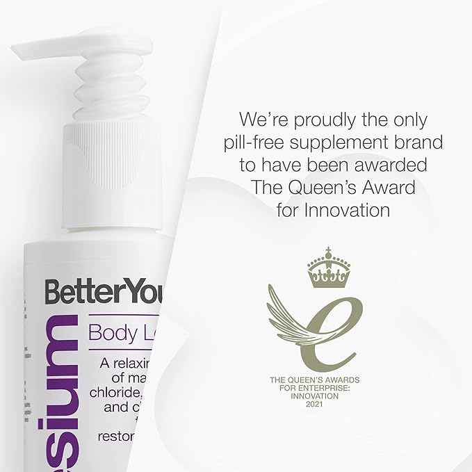 BetterYou Magnesium Sleep Body Lotion - Relaxing Body Lotion - Magnesium Body Cream with Lavender and Chamomile Blend - Sore Muscle Relief - 6.08 oz (Pack of 2)