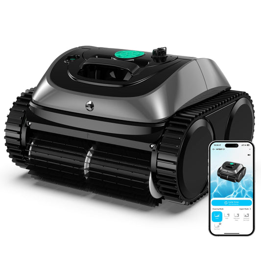 WYBOT C1 Robotic Pool Vacuum for Inground Pools, Cordless Pool Cleaner, 4-in-1 Wall & Waterline Cleaning Up to 1,614Sq.ft, Smart Navigation, App Support