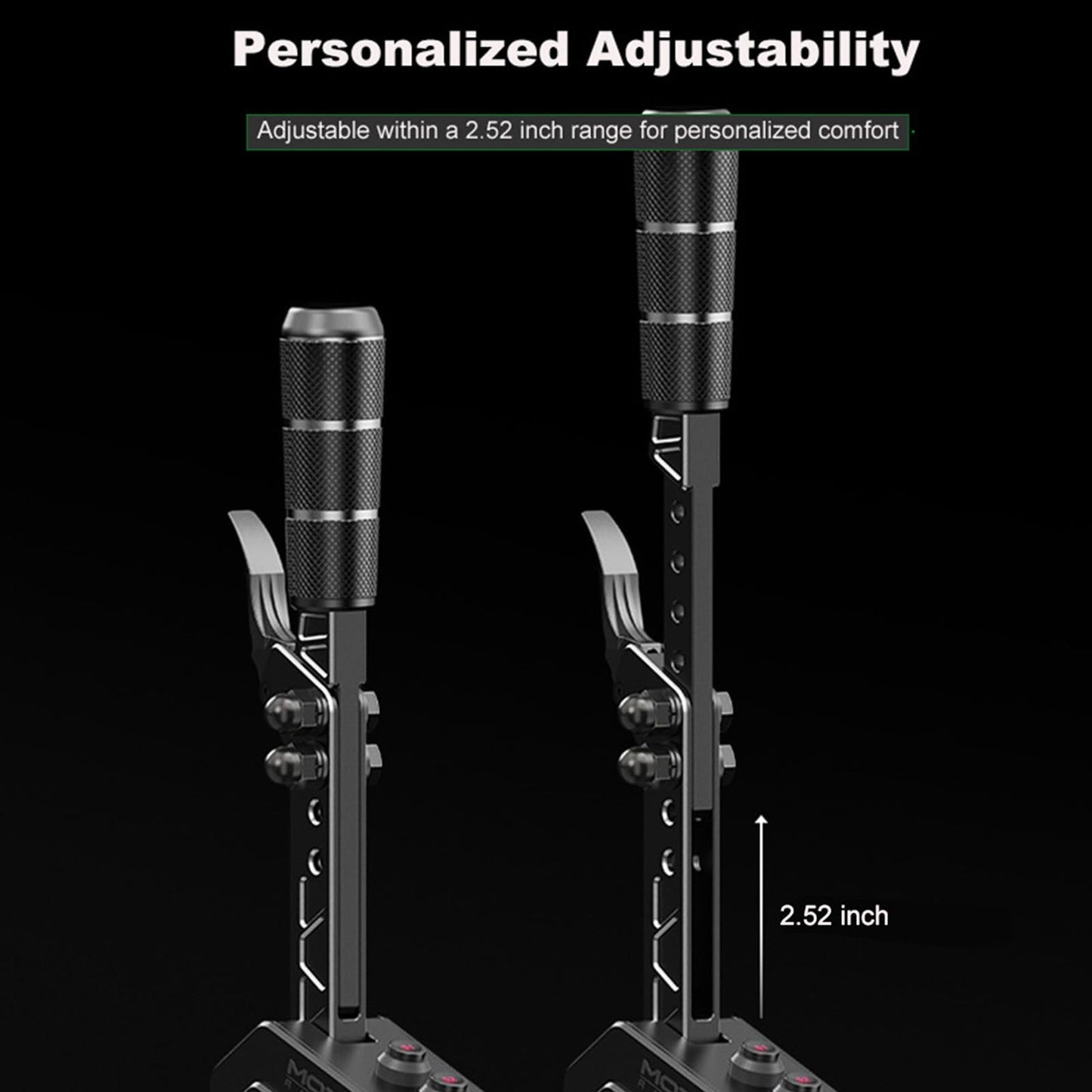 MOZA SGP Sequential Shifter PC USB Racing Similator Joysticks, Versatile Multi-Functional Handle, Non-Contact Hall Sensor, Personalized Adjustability, Dynamic RGB Backlit Mechanical Buttons