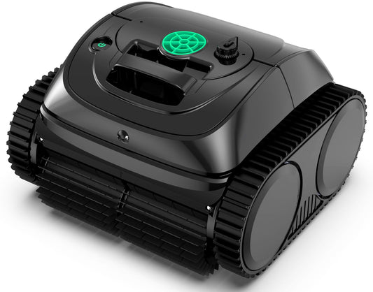 WYBOT C1 Robotic Pool Vacuum for Inground Pools, 150min Runtime Cordless Pool Cleaner up to 1,614Sq.ft, Wall & Waterline Cleaning, 4-in-1 Smart Navigation, App Support
