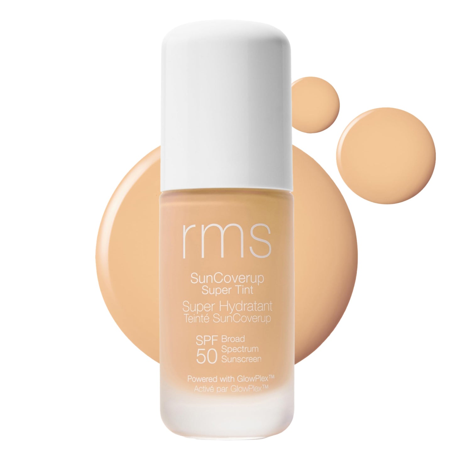 RMS Beauty SunCoverup Super Tint SPF 50 Sunscreen - Lightweight Mineral SPF Tinted Moisturizer, Dewy Finish, Non-Comedogenic & Safe for Sensitive Skin