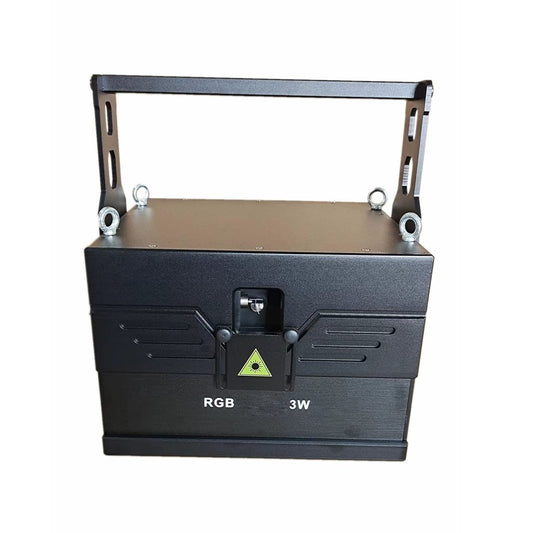 JUNMAN 3W RGB Full Color Animation Stage Effect Light DJ Disco Stage Beam Lights for Party Wedding Event Lighting Show