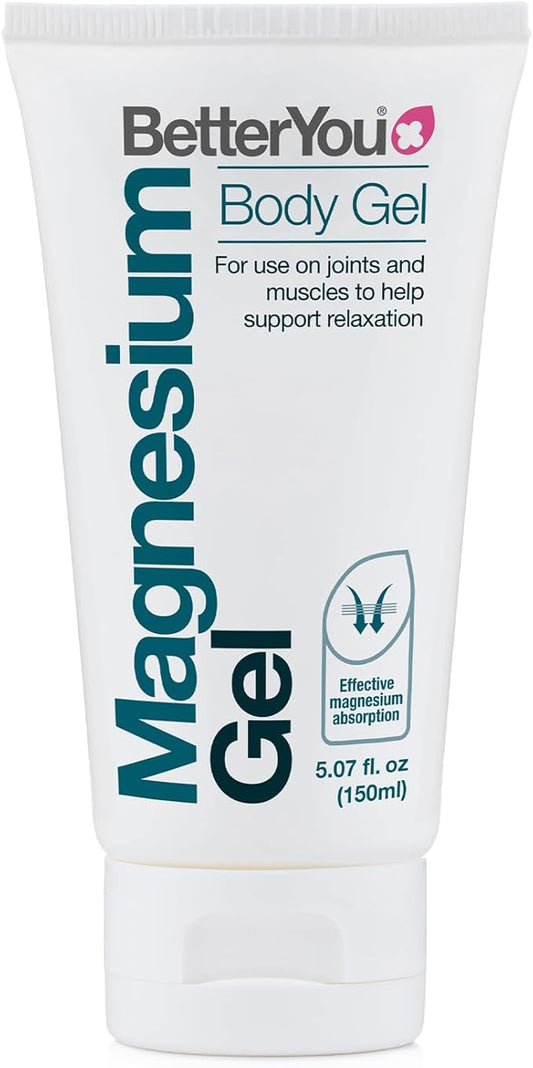 BetterYou Magnesium Gel - Relaxing Muscle Rub - Topical Magnesium for Effective Absorption - Tense Joint Support and Sore Muscle Relief - 5.07 oz