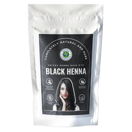 Henna Cosmetics Cypri Natural Henna Hair Color Dye, 100% Pure Henna Powder for Hair Growth Organic (Black, 100 Gr + Free 50 Gr.)