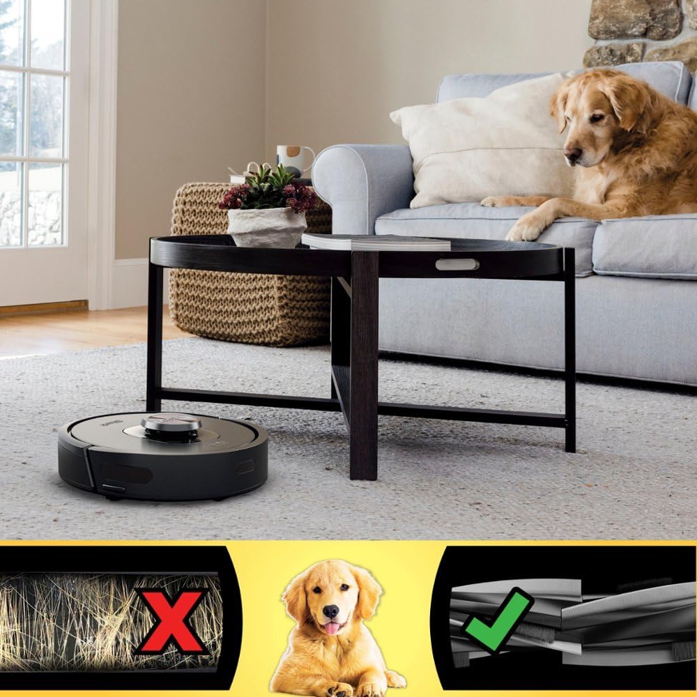 Shark RV2320S Matrix Self-Emptying Robot Vacuum with Bagless 30 Day Capacity Base, Self-Cleaning Brushroll, Precision Home Mapping and Extended Runtime, Wi-Fi, Perfect for pet Hair, Black (Renewed)