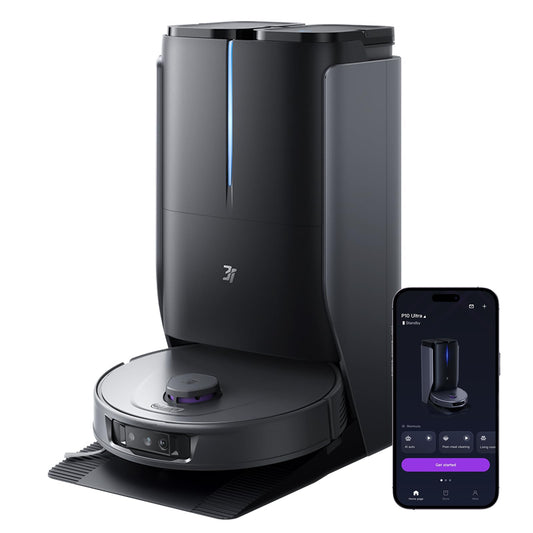 3i P10 Ultra Robot Vacuum and Mop Combo, Extendable Pad for Edge & Corner Mopping, 18000 Pa Suction Deep Cleaning, Auto Hot Water Washing & Drying, Self-Emptying, Self-Refilling, AI Obstacle Avoidance