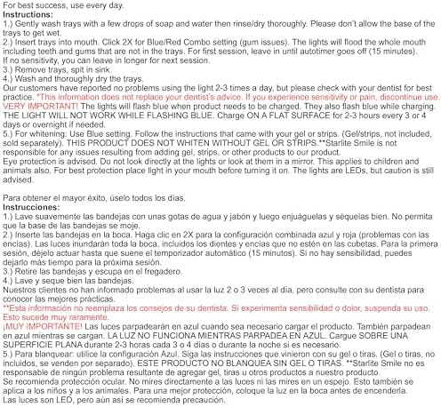 Gum Light, 32 LED Red & Blue Light Gums Sensitive Support and Teeth Whitening Accelerator