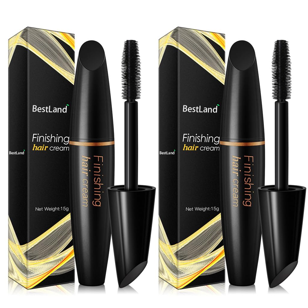 BestLand 2 Pack Hair Finishing Stick, Non-Greasy Hair Wax Stick for Flyaways, Baby Hair, Bangs and Frizz Control, Small Broken Hair Styling Cream (Pack of 2)