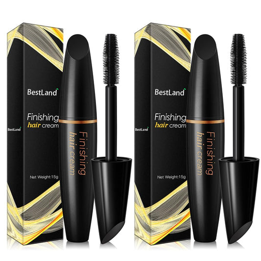 BestLand 2 Pack Hair Finishing Stick, Non-Greasy Hair Wax Stick for Flyaways, Baby Hair, Bangs and Frizz Control, Small Broken Hair Styling Cream (Pack of 2)