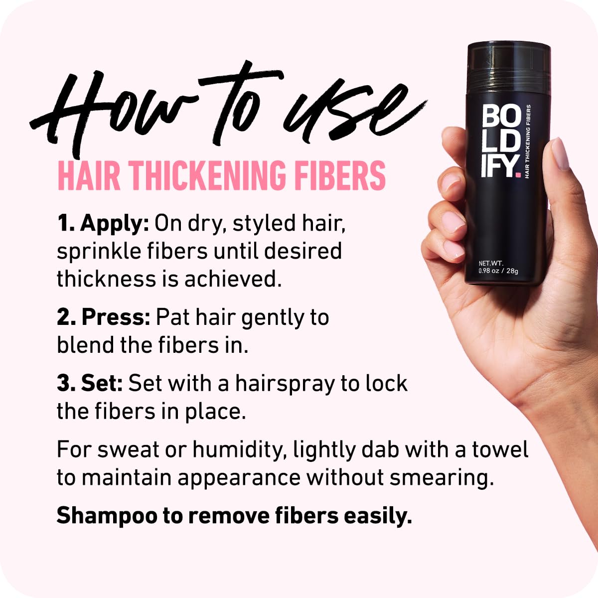 BOLDIFY Hair Fibers | 56g | Thinning Hair Solution | 14 Shades for Men & Women | Auburn