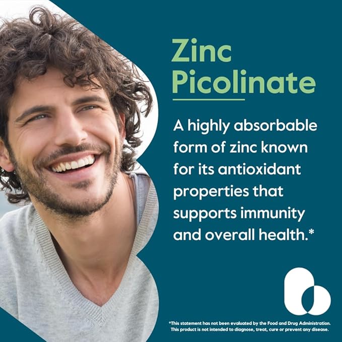 BESTVITE Zinc Picolinate 50mg (240 Vegetarian Capsules) - No Stearates - Vegan - Non GMO - Gluten Free