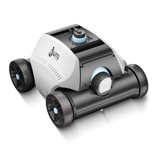 Cordless Robotic Pool Vacuum, Above Ground Pool Vacuum,Powerful Suction&130mins Running Time,6600mAh Battery, Ideal for Flat Above Pools Up to 1300 Sq.ft