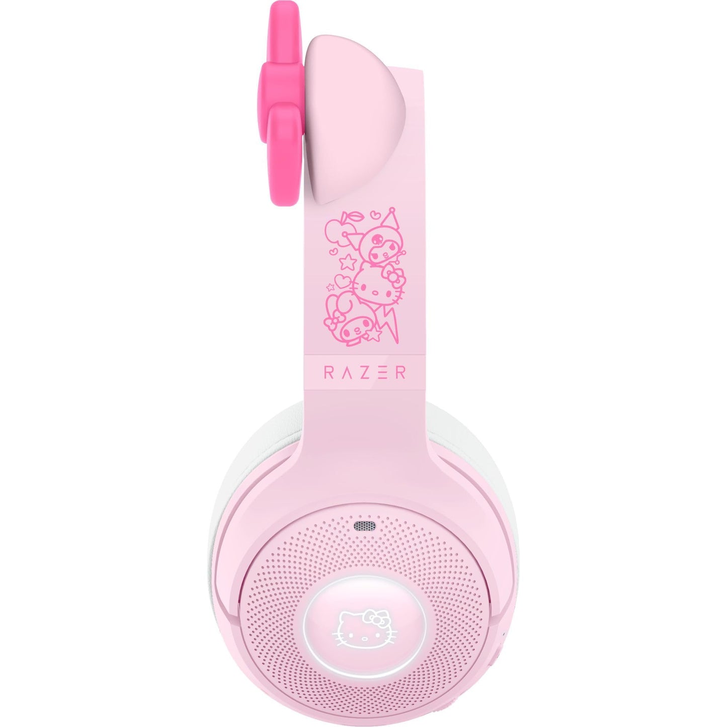 Razer Kraken Kitty V2 BT Wireless RGB Headset: Chroma RGB - Bluetooth 5.2-40 mm Drivers - 40 Hr Battery w/Type C Charging - Hello Kitty & Friends Edition