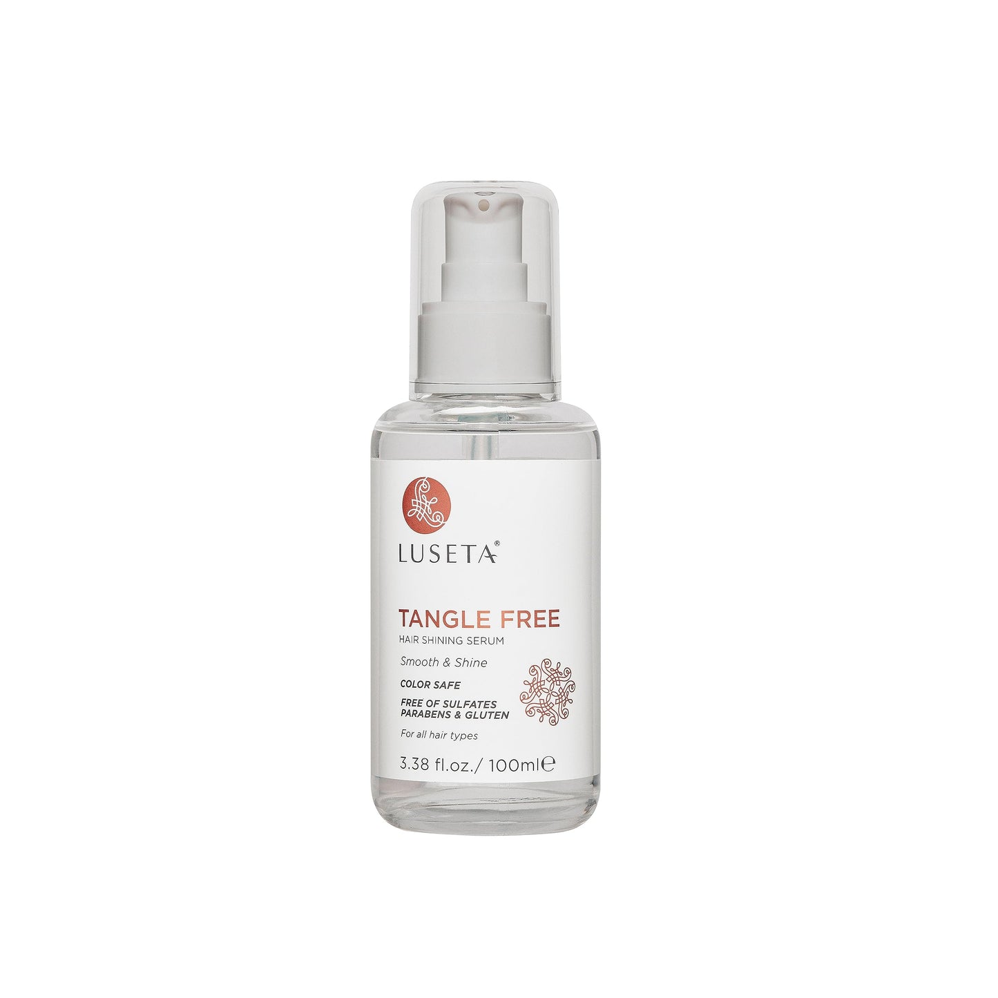 Luseta Tangle Free Routine Hair Serum Oil for Women and Men Detangling with Keratin and Argan Oil, Color Safe for Curly and Wavy Hair, Paraben & Gluten Free 3.38oz