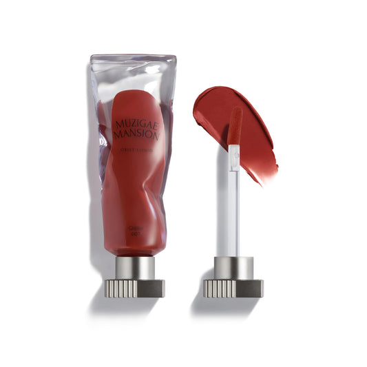 MUZIGAE MANSION Objet Lip Stain (Unique Paint Tube Design) – Velvet Matte Tint, Long-Lasting Waterproof Lipstick, Hydrating Korean Makeup, Red & Rose Gloss, K-Beauty Tinted Lipstain (07 CHILLIN)