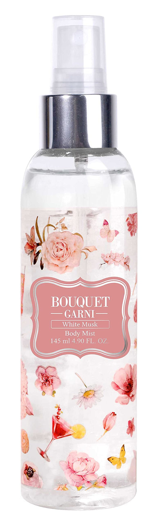 Bouquet Garni Body Mist White Musk Fragrance - Long-Lasting Moisture & Fragrance, Mist For Women, Low Irritation (Containing Vit