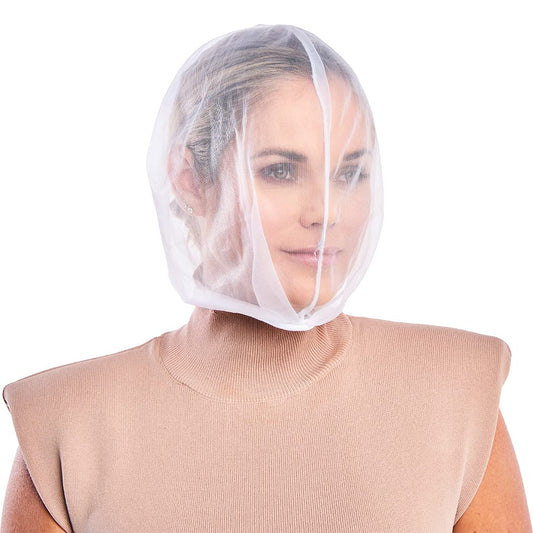 Betty Dain Makeup Protector Hood, Protects Hair and Make Up While Getting Dressed, Nylon Chiffon, Light and Airy, Triple Protect
