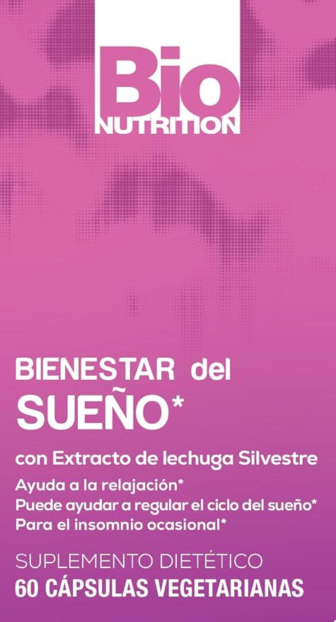 Bio Nutrition Sleep Wellness 60 Vegetarian Capsules | Wild Lettuce Extract | Supports Relaxation | Promotes a Better Sleep Cycle | May Assist with Stress Relief