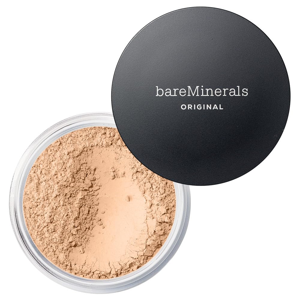bareMinerals Original Loose Powder Foundation SPF 15, Lightweight Mineral Loose Powder Foundation Makeup, Buildable Coverage, Talc Free, Vegan (Light Beige 09)