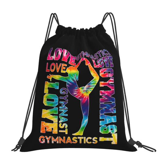 Braytow Gymnastics Drawstring Backpack Gym String Bag Drawstring Sackpack Sport For Womens Mens