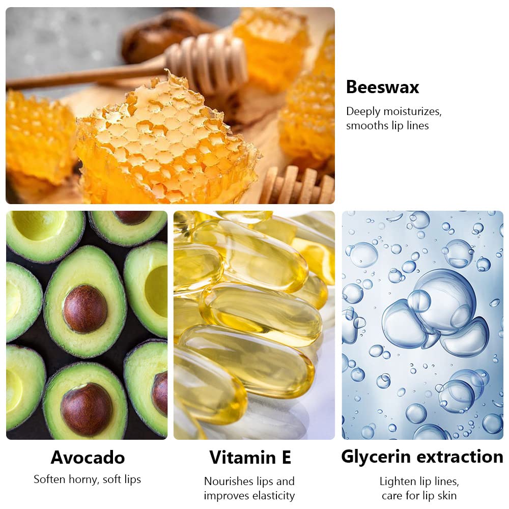 evpct 3Pcs Peach Strawberry Grape Tinted Lip Balms PH Lip Color Changing Lipstick Stain Gift Set Queen for Women Girls Korean Mood Long Lasting Color Change Light Pink Lipstick Lip Tint Gloss