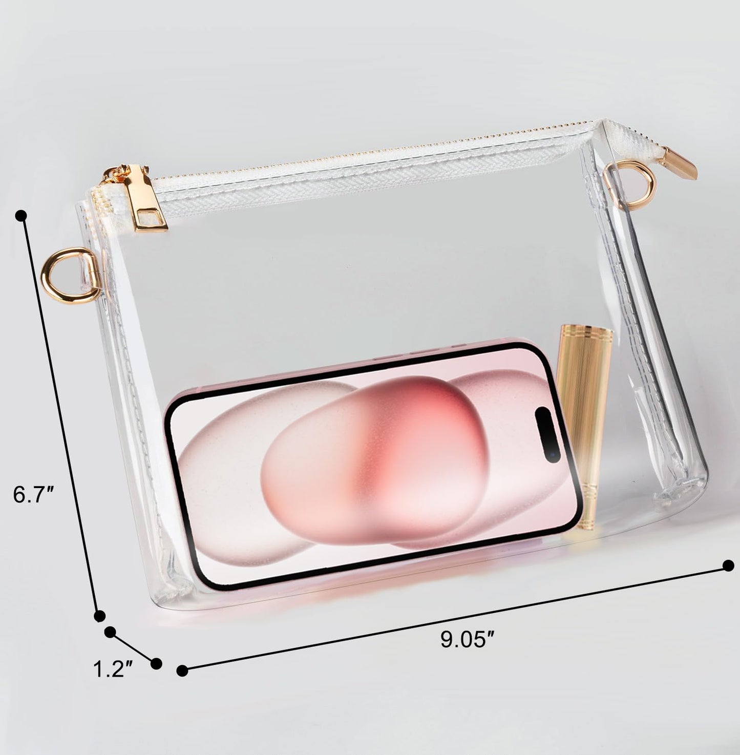 Clear Purse for Women Stadium Approved, Clear Crossbody Bag, Small Clear Bag for Stadium Events Concert