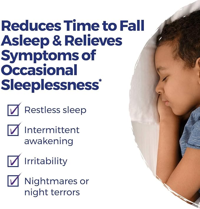 Boiron SleepCalm Kids Sleep Aid for Deep, Relaxing, Restful Nighttime Sleep - Melatonin-Free and Non Habit-Forming - 2 Count (160 Pellets)