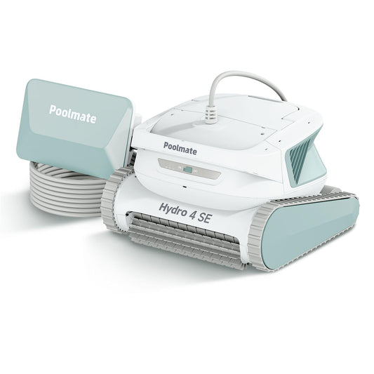 Poolmate Hydro 4 SE Robotic Pool Cleaner – Dual Filtration & Waterline Cleaning, Corded for Heavy-Duty Deep Clean, Smart App Control, Ultra Mode, Auto-Docking