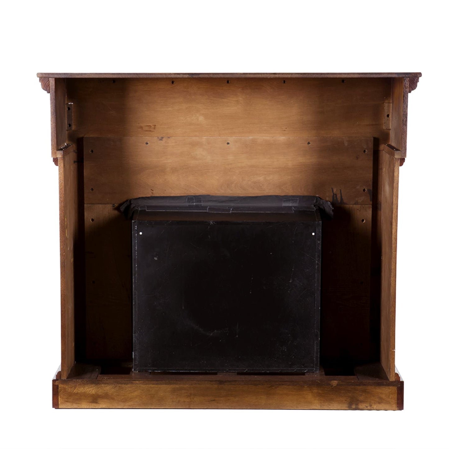 SEI Furniture Calvert Electric Carved Floral Trim 44" Fireplace, Espresso (AMZ8729EF)