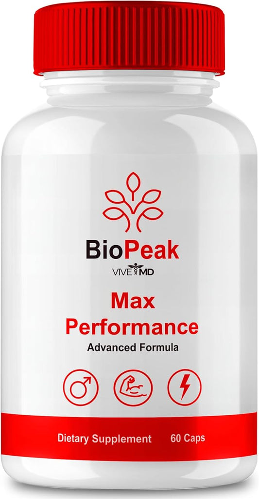 BioPeak Capsules, Bio Peak Advance Formula, BioPeak All Natural Supplement - Biopeak Pills for Maximum Strength, Bio Peak Support Pills Reviews (60 Capsules)