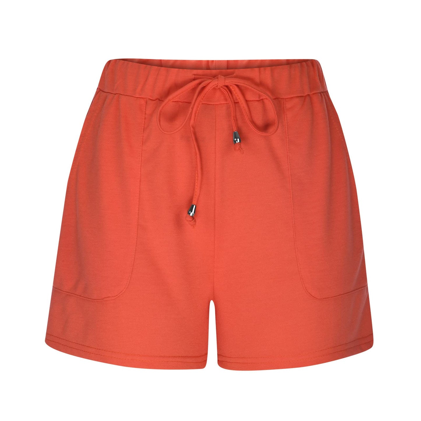 Binmer Summer Casual Elastic Waist Shorts for Womens 2024 Trendy Lightweight Beach Short Pants Solid Comfy Shorts with Pocket