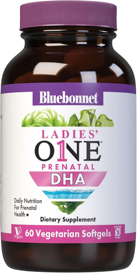 BlueBonnet Early Promise Prenatal Gentle DHA 200 mg Vegetable Capsules, 60 Count ('743715001794)