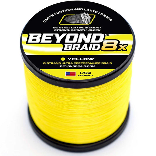 Beyond Braid Yellow 8X 150 Yards 8LB