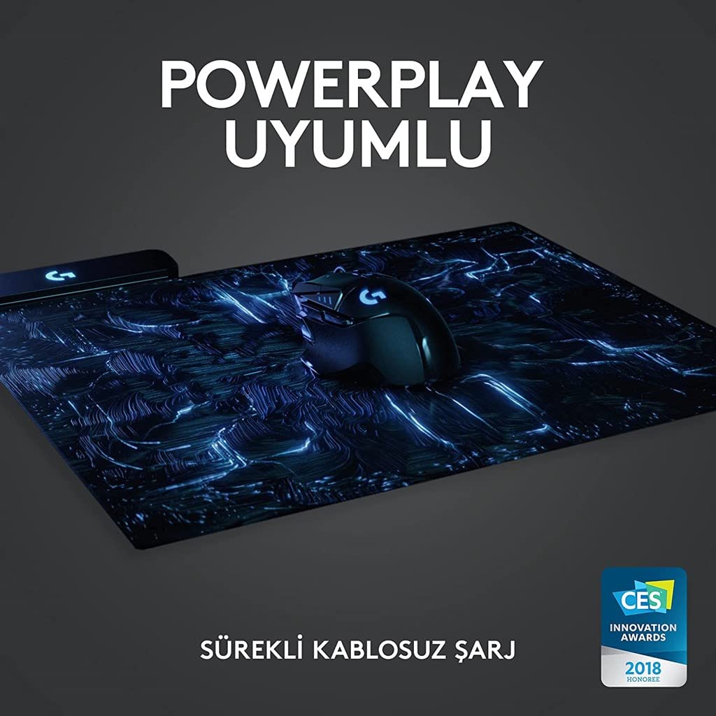 Logitech G502 Lightspeed Wireless Gaming Mouse, Hero 25K Sensor, 25,600 DPI, RGB, Adjustable Weights, 11 Programmable Buttons, Long Battery Life, POWERPLAY-Compatible, PC/Mac - Black