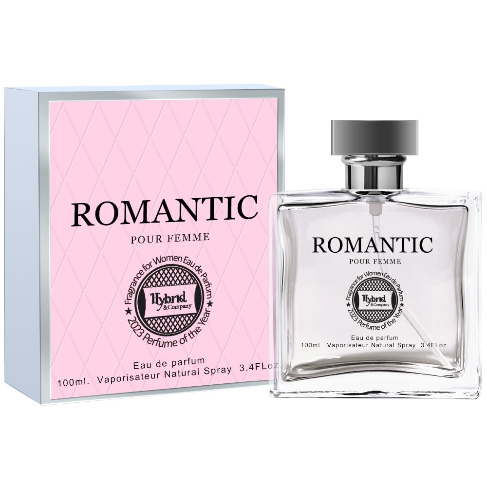 Hybrid & Company Romantic Perfume For Women Rich And Rejuvenating Effortless Grace Eau De Parfum Scent, 3.4 Fl Oz