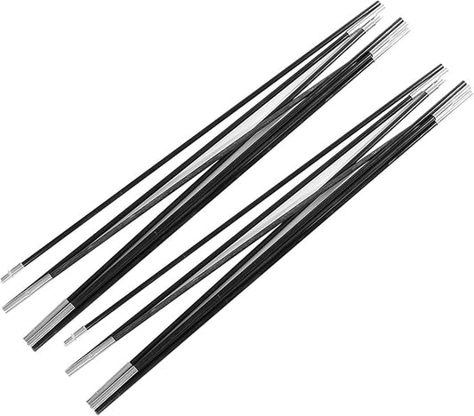 Fiberglass Tent Poles 3.96M, 2 Pieces Universal Fiber Glass Tent Rod Tarp Poles for Awnings, Portable Lightweight Replacement Poles for Camping, Hiking Accessories
