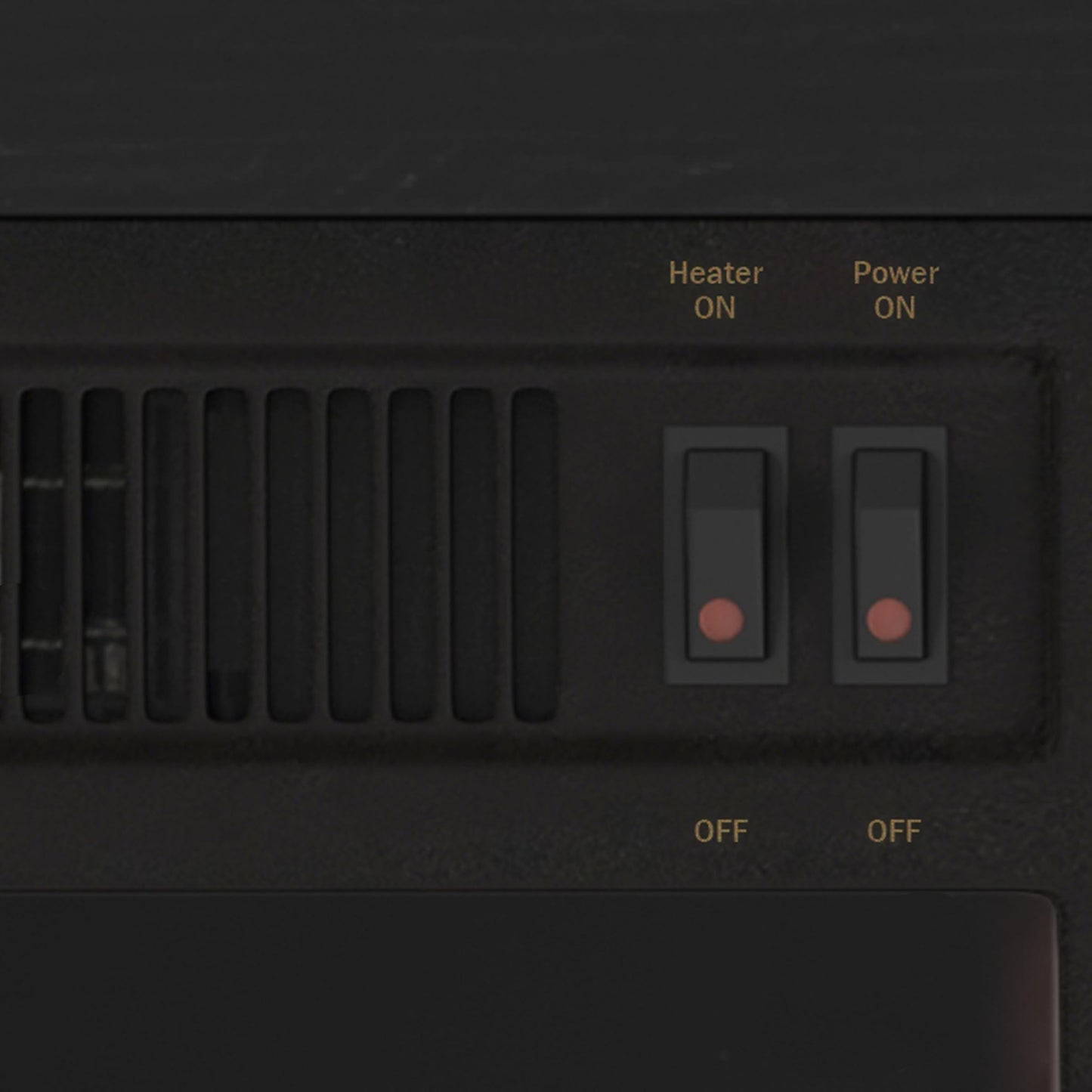 27 Inch Electric Fireplace TV Stand for 32" Screen - Fireplace Mantel TV Console Entertainment Center with Shelf - 1400W Electric Heater with Mantel Heats Rooms up to 400 SQ FT by Northwest (Black)