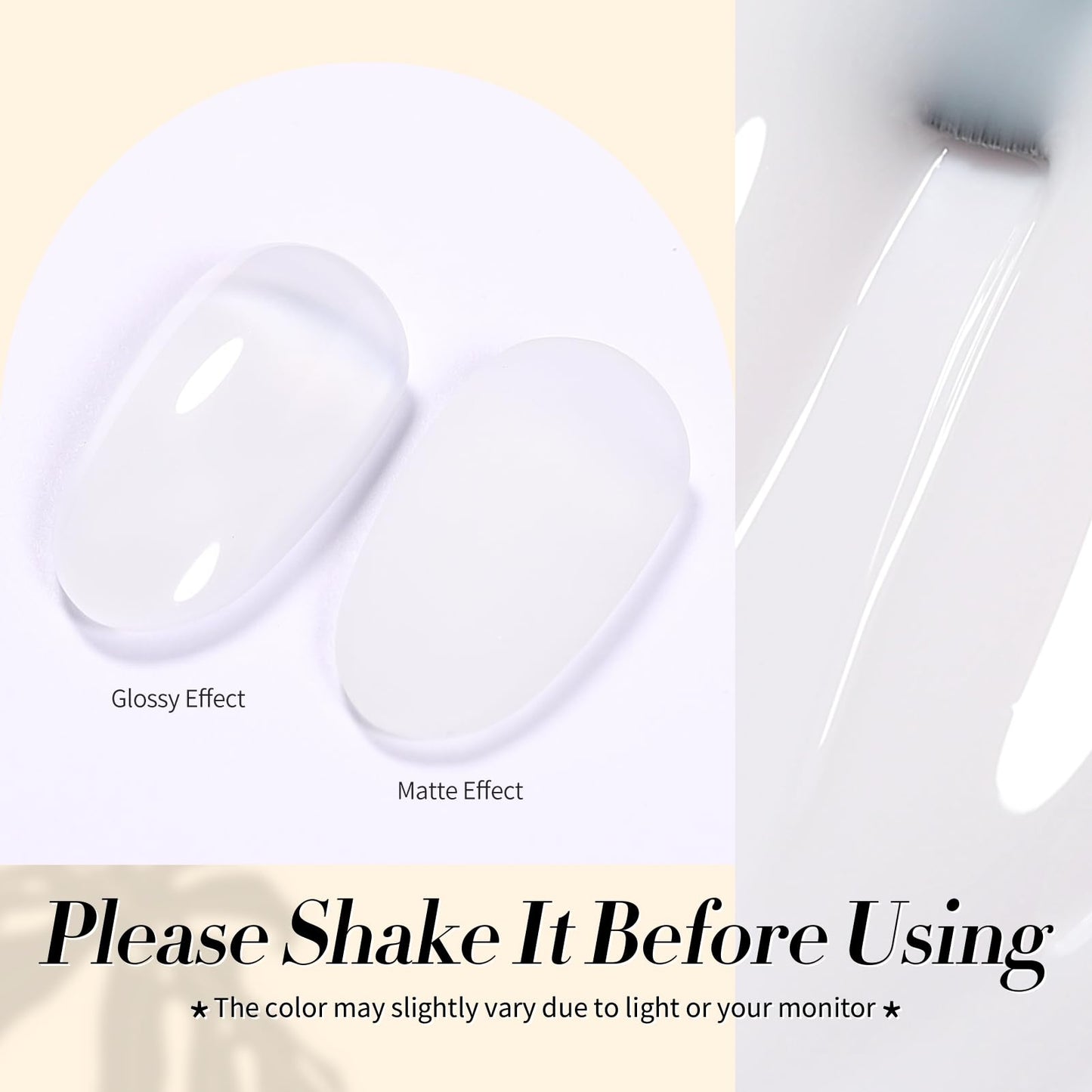 Born Pretty Milky White Gel Nail Polish Jelly White Translucent Natural Color Gel Polish U V LED Nail Art Manicure Varnish