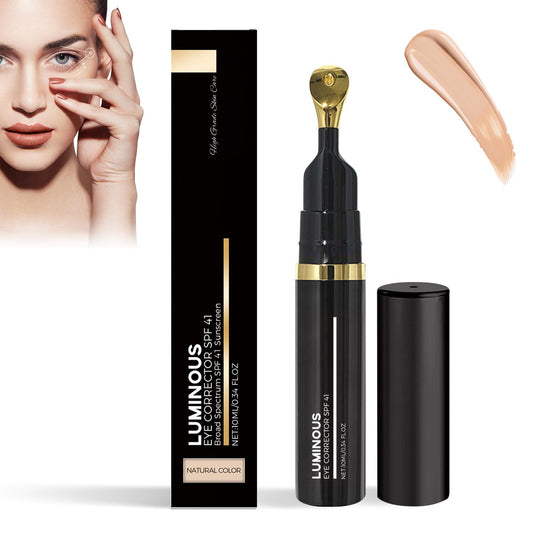 Luminous Eye Corrector SPF 41 - Under Eye Color Corrector for Dark Circles, Anti-Aging Tinted Cream, Hydrating Serum (Natural, 1pc)