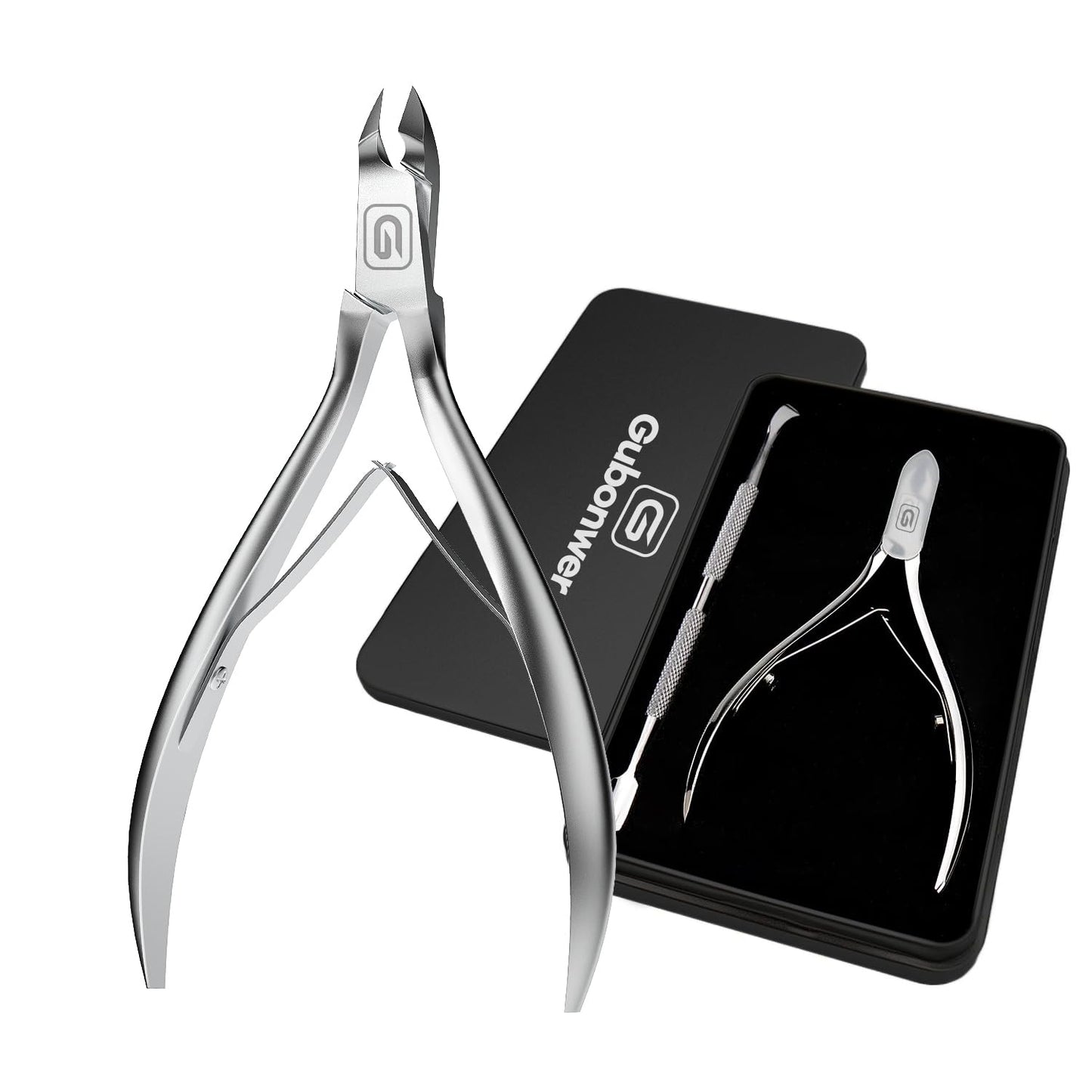 Cuticle Trimmer 3/4 Jaw Extremely Sharp Cuticle Nippers Scissors Stainless Steel Clippers Cutter Remover Pedicure Manicure Nail Tool, cuticle pusher, nail cuticle trimmer professional cuticle cutter