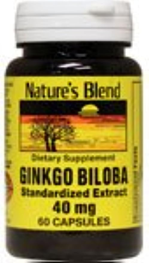 Ginkgo Biloba 40 mg 60 Caps by Nature's Blend