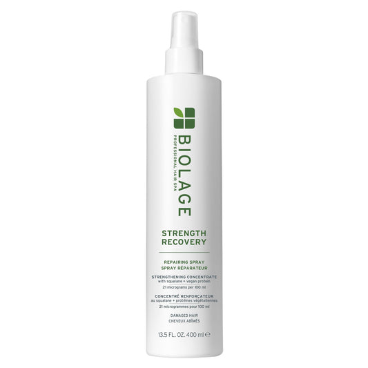 Biolage Strength Recovery Leave-In Conditioner Spray | Hair Repairing Heat Protectant & Detangler | Strengthens & Prevents Damage | For Damaged & Sensitized Hair | Vegan | Cruelty-Free