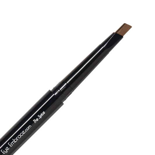 Eye Embrace The Spice: Auburn Brown Eyebrow Pencil – Waterproof, Double-Ended Automatic Angled Tip & Spoolie Brush, Cruelty-Free
