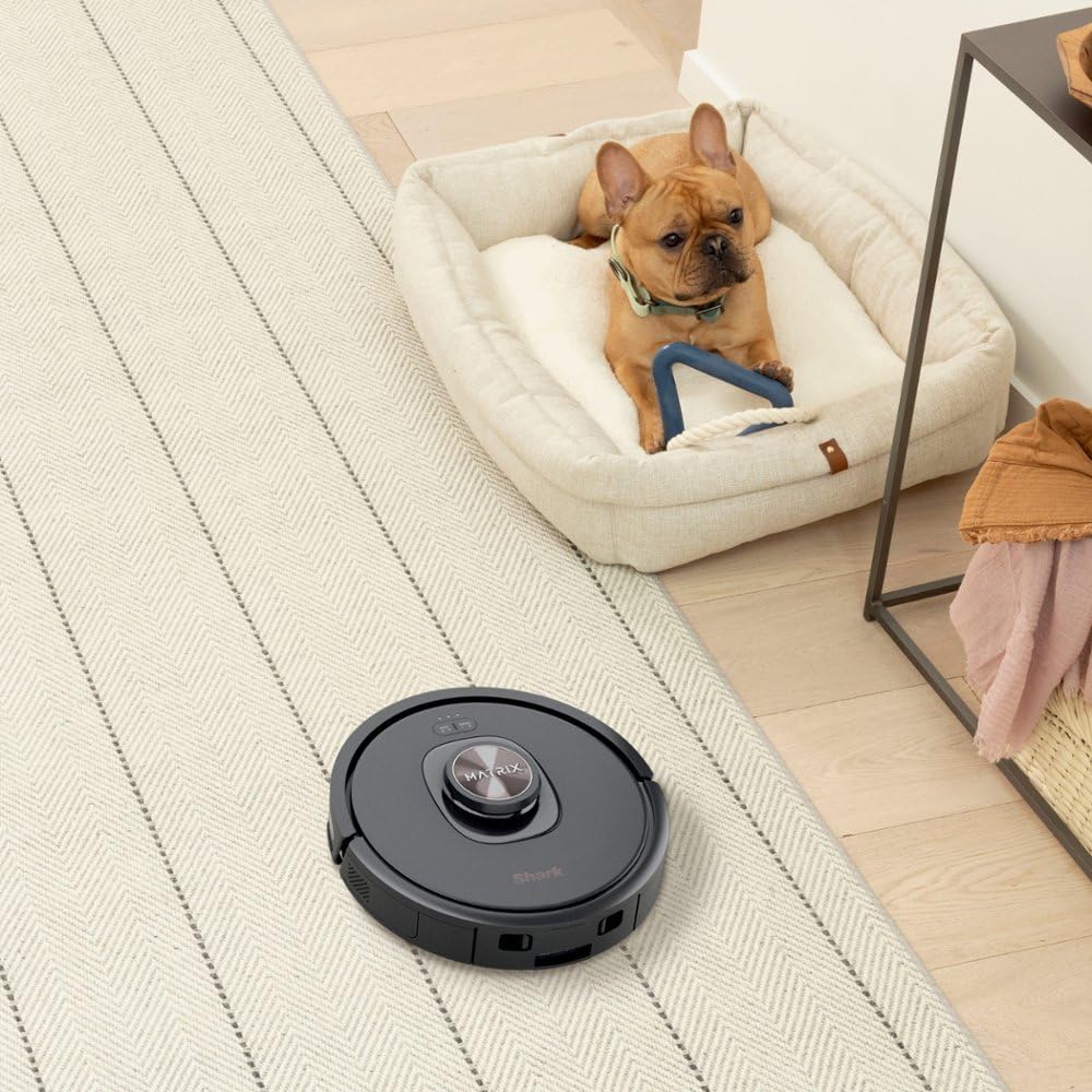 Shark RV2320S Matrix Self-Emptying Robot Vacuum with Bagless 30 Day Capacity Base, Self-Cleaning Brushroll, Precision Home Mapping and Extended Runtime, Wi-Fi, Perfect for pet Hair, Black (Renewed)
