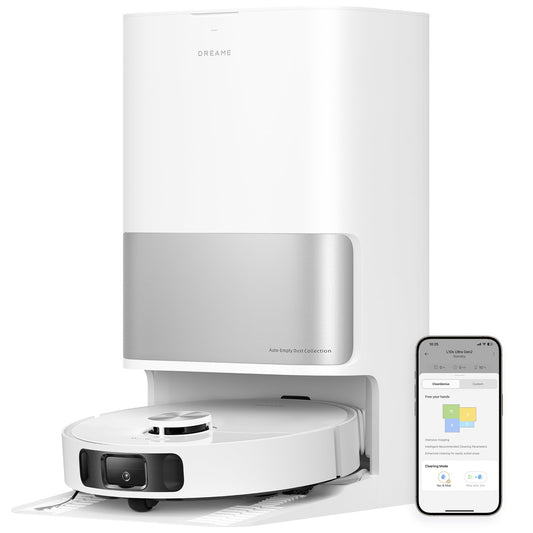 DREAME L10s Ultra Gen 2 Robot Vacuum and Mop, 10,000Pa Suction, MopExtend Technology, All-in-One Base Station, Pet-Friendly, Versatile Carpet Cleaning, DuoScrub Mopping System, Smart Pathfinder Tech