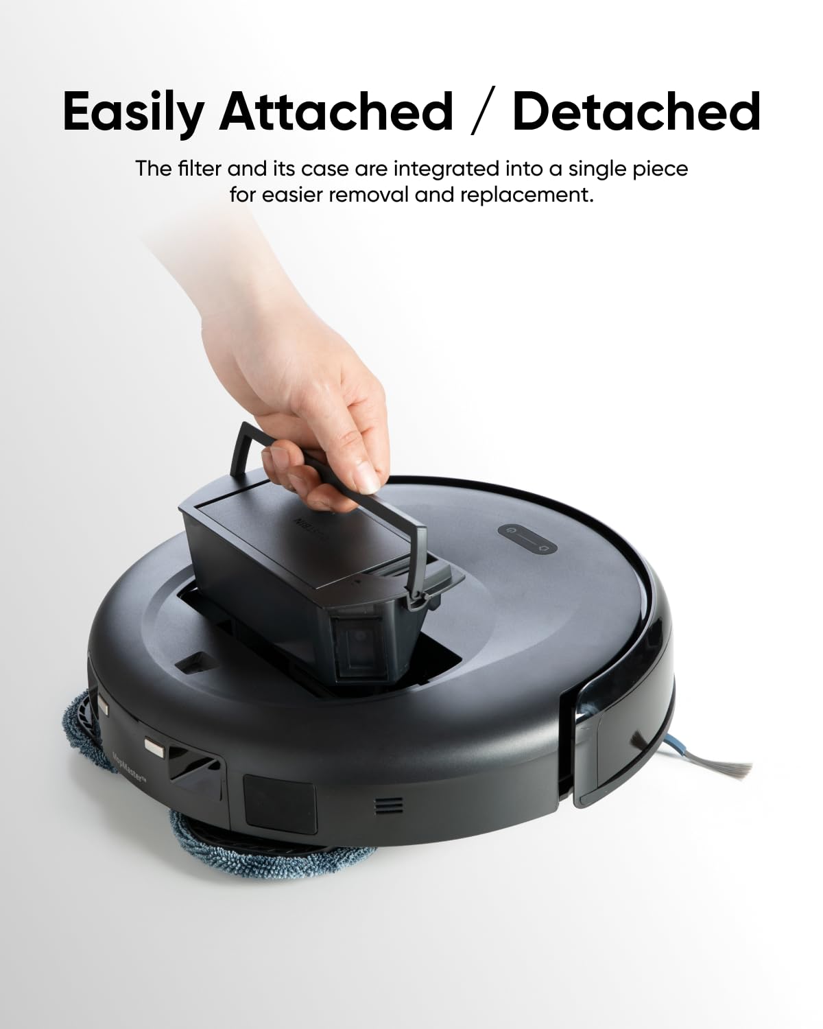 eufy Robot Vacuum Omni C20 with All-in-One Station,3.35-Inch Ultra-Slim Body Replacement Washable Filter for Robot Vacuum Omni C20, 2-Pack