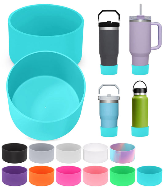 2 PCS for Stanley Boot, Silicone Bottom for Stanley Cup Boot Quencher Adventure 40oz&for Hydroflask Boot 12-24oz for Stanley Tumbler Accessories for Stanley Cup Accessories Avoid Scratches&Noise