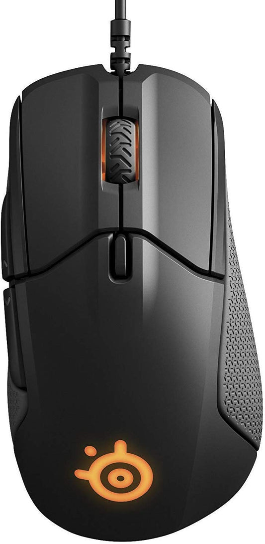 SteelSeries Rival 310 - Optical Gaming Mouse - RGB Illumination - 6 Buttons - Rubber Sides - On-Board Memory - Black