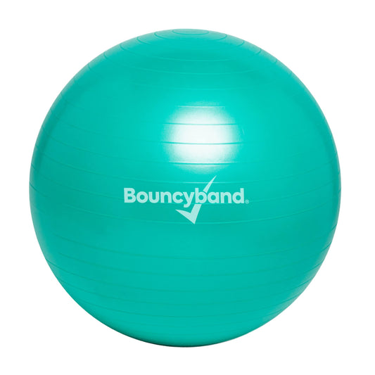 Bouncyband Medium Balance Ball, Green – Create Flexible Seating to Improve Focus in The School, Office, or Home with This No-Roll Weighted Ball – 21.6” (55cm) Ball for People Between 5’-5’6 Tall