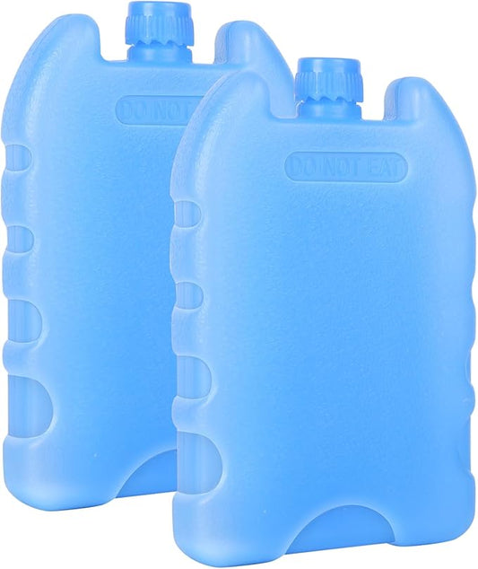 Bodaon Ice Packs for Lunch Boxes, Lunch Cooler Bag, Reusable Small Lunch Box Ice Pack for Cooler, Lunchbox Accessories, Lunch Bag Freezer Long Cold Blue Ice Packs Blocks for Coolers, Kids, Adults